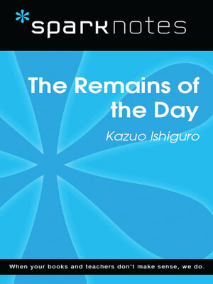 cover image of The Remains of the Day: SparkNotes Literature Guide